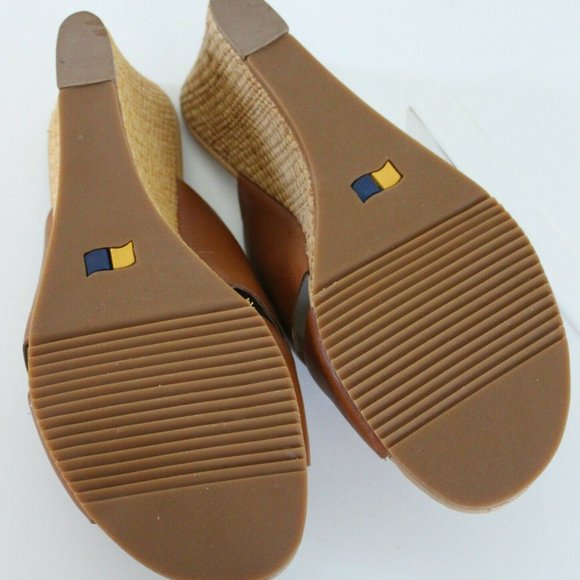 New CLOUD WALKERS Women Leather Slip On Mules Sandals "Lily" Size 10W Wedge - Picture 4 of 5